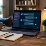 Vue d'ensemble d'un bureau avec plusieurs onglets de chatbots IA ouverts sur un écran d'ordinateur