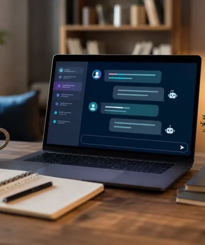 Vue d'ensemble d'un bureau avec plusieurs onglets de chatbots IA ouverts sur un écran d'ordinateur