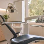 Patient discutant d'un devis dentaire avec son praticien dans un cabinet moderne